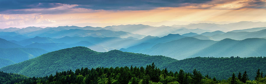 blue ridge parkway nc cowee mountains panorama robert stephens