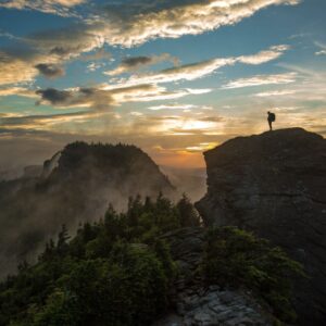 grandfather mountain sunrise with hiker fit(960,960).1bf0e7c1